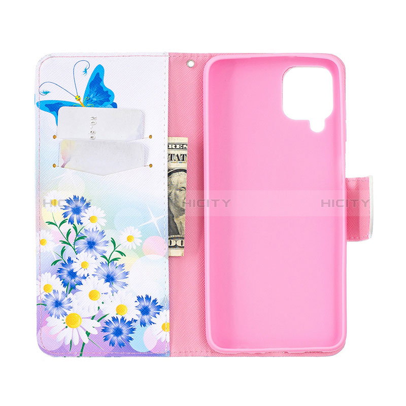 Handytasche Stand Schutzhülle Flip Leder Hülle L03 für Samsung Galaxy A12 Nacho groß