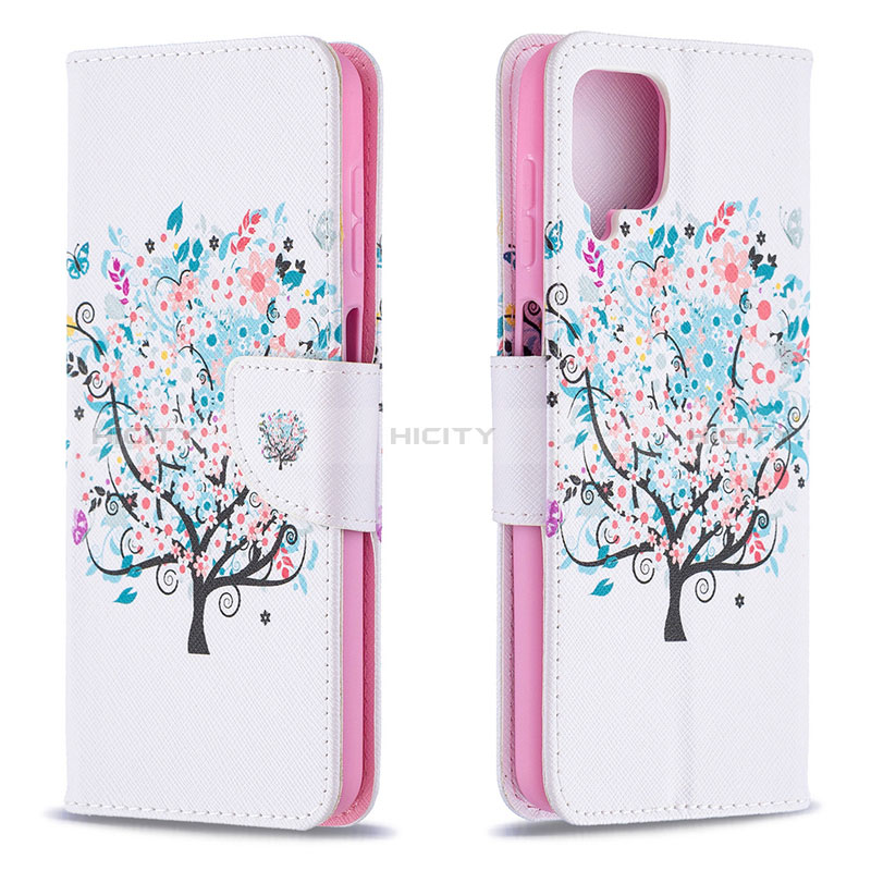 Handytasche Stand Schutzhülle Flip Leder Hülle L03 für Samsung Galaxy A12 Nacho