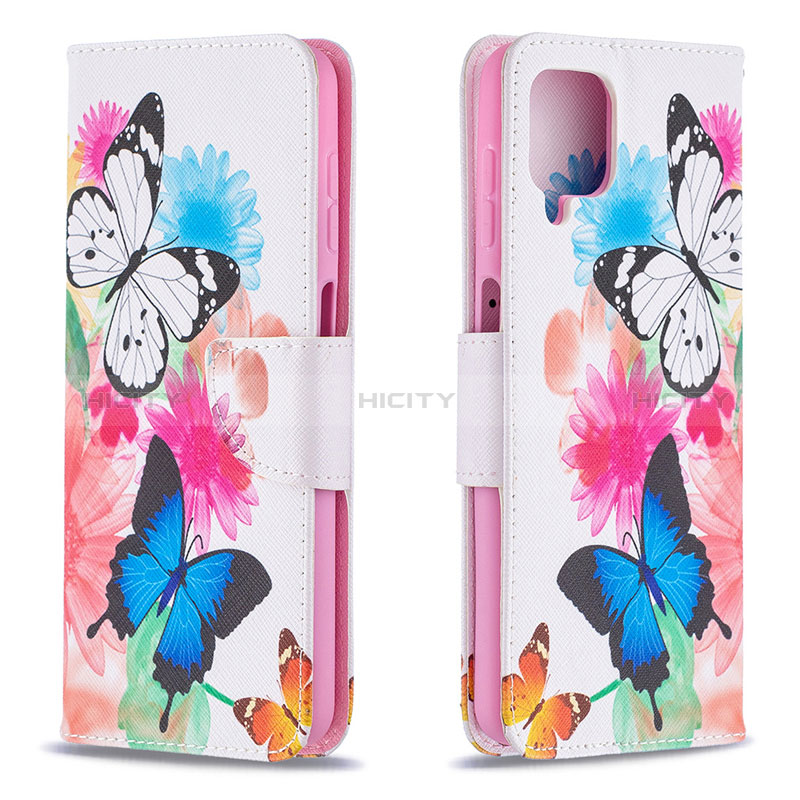 Handytasche Stand Schutzhülle Flip Leder Hülle L03 für Samsung Galaxy A12 Nacho