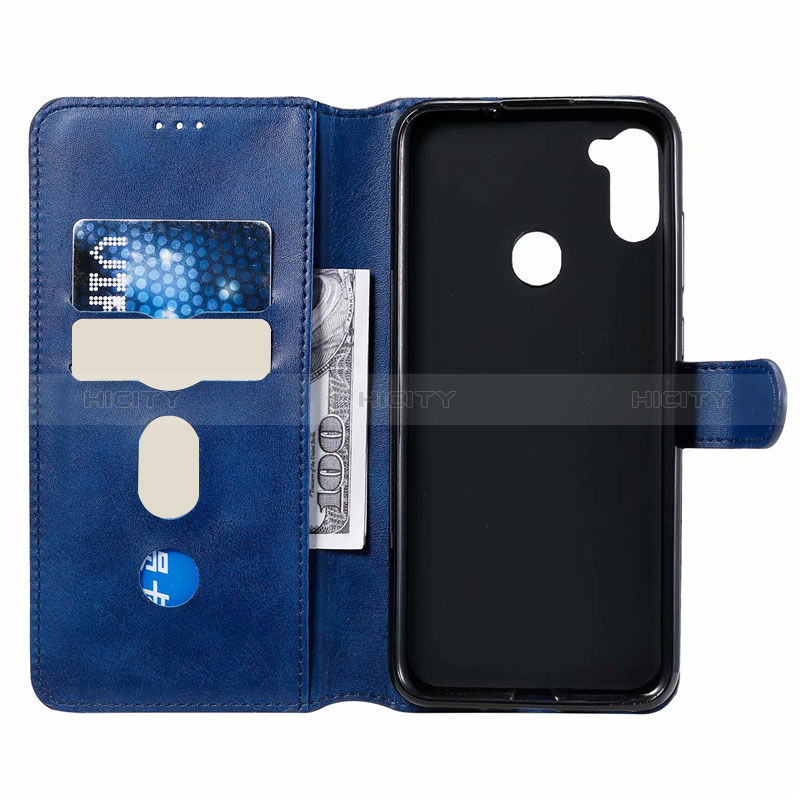 Handytasche Stand Schutzhülle Flip Leder Hülle L03 für Samsung Galaxy M11 groß