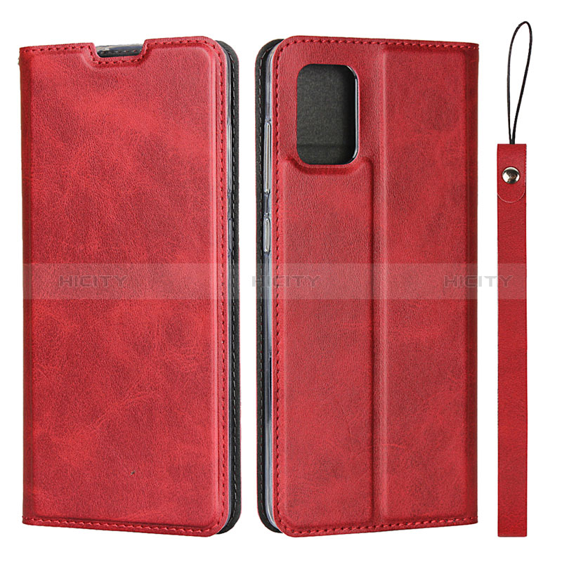 Handytasche Stand Schutzhülle Flip Leder Hülle L03 für Samsung Galaxy M40S Rot