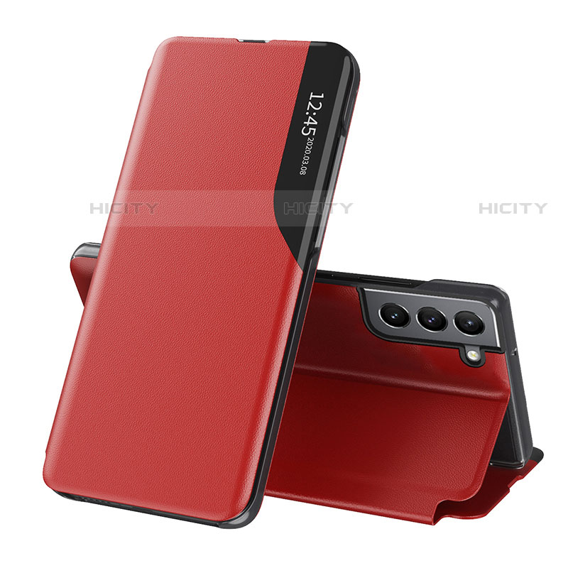 Handytasche Stand Schutzhülle Flip Leder Hülle L03 für Samsung Galaxy S21 FE 5G Rot