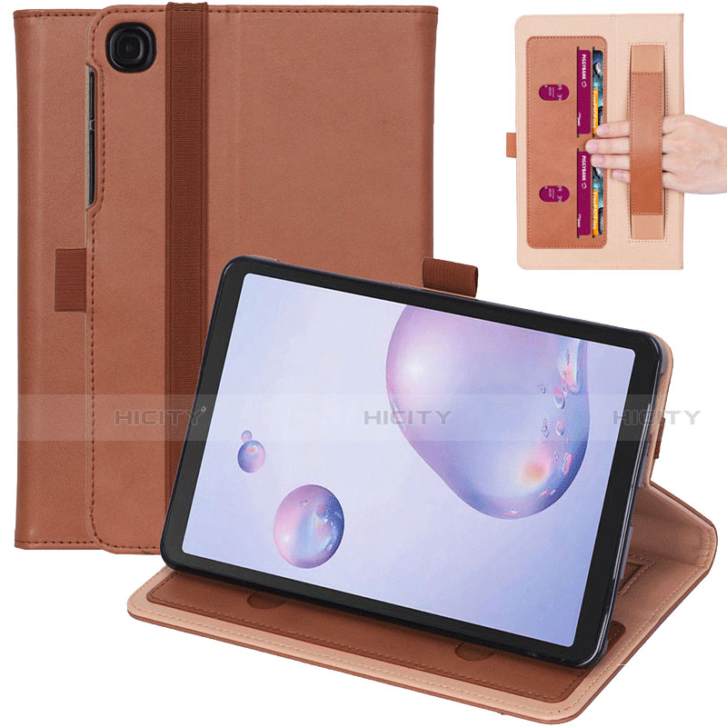 Handytasche Stand Schutzhülle Flip Leder Hülle L03 für Samsung Galaxy Tab A7 Wi-Fi 10.4 SM-T500 Braun