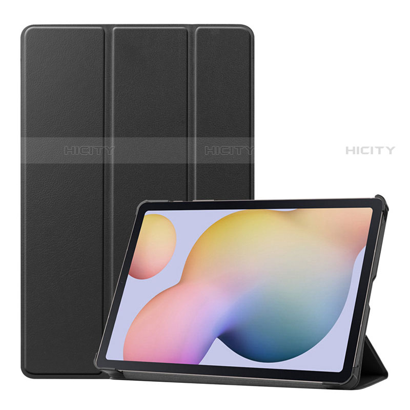 Handytasche Stand Schutzhülle Flip Leder Hülle L03 für Samsung Galaxy Tab S7 11 Wi-Fi SM-T870 Schwarz