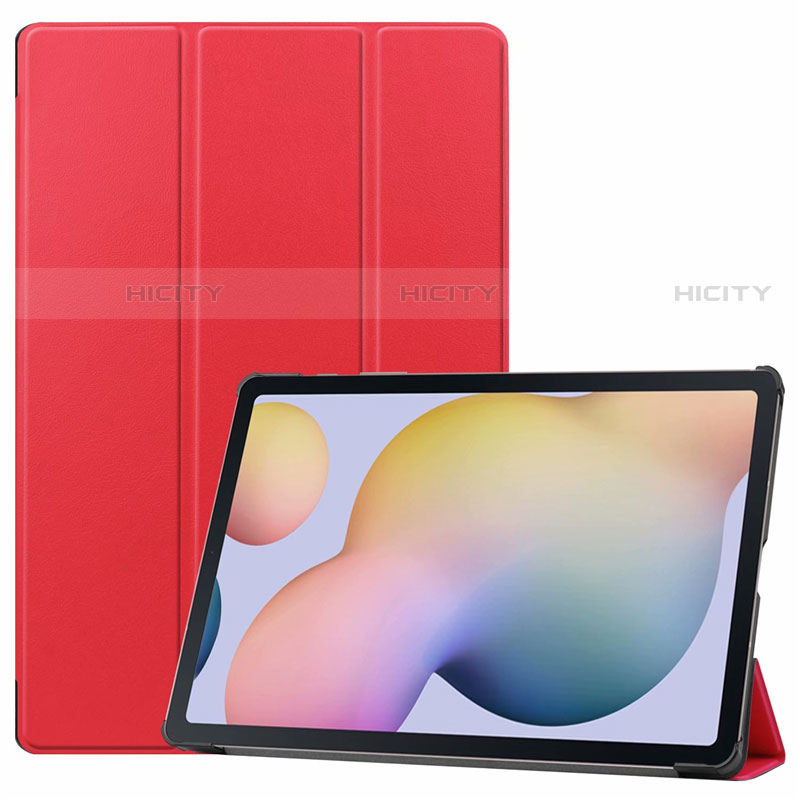 Handytasche Stand Schutzhülle Flip Leder Hülle L03 für Samsung Galaxy Tab S7 Plus 12.4 Wi-Fi SM-T970 Fuchsie