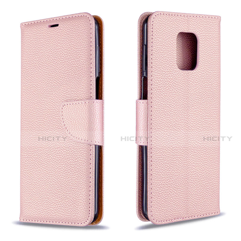 Handytasche Stand Schutzhülle Flip Leder Hülle L03 für Xiaomi Poco M2 Pro Rosegold