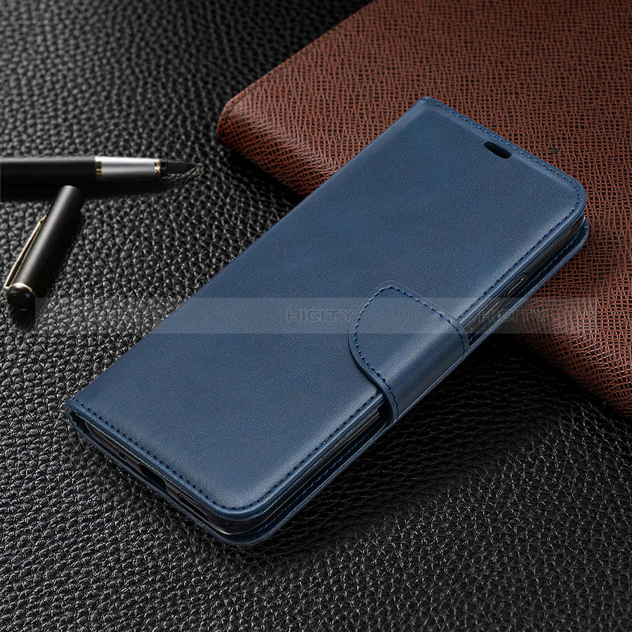 Handytasche Stand Schutzhülle Flip Leder Hülle L03 für Xiaomi Redmi 9 Activ Blau