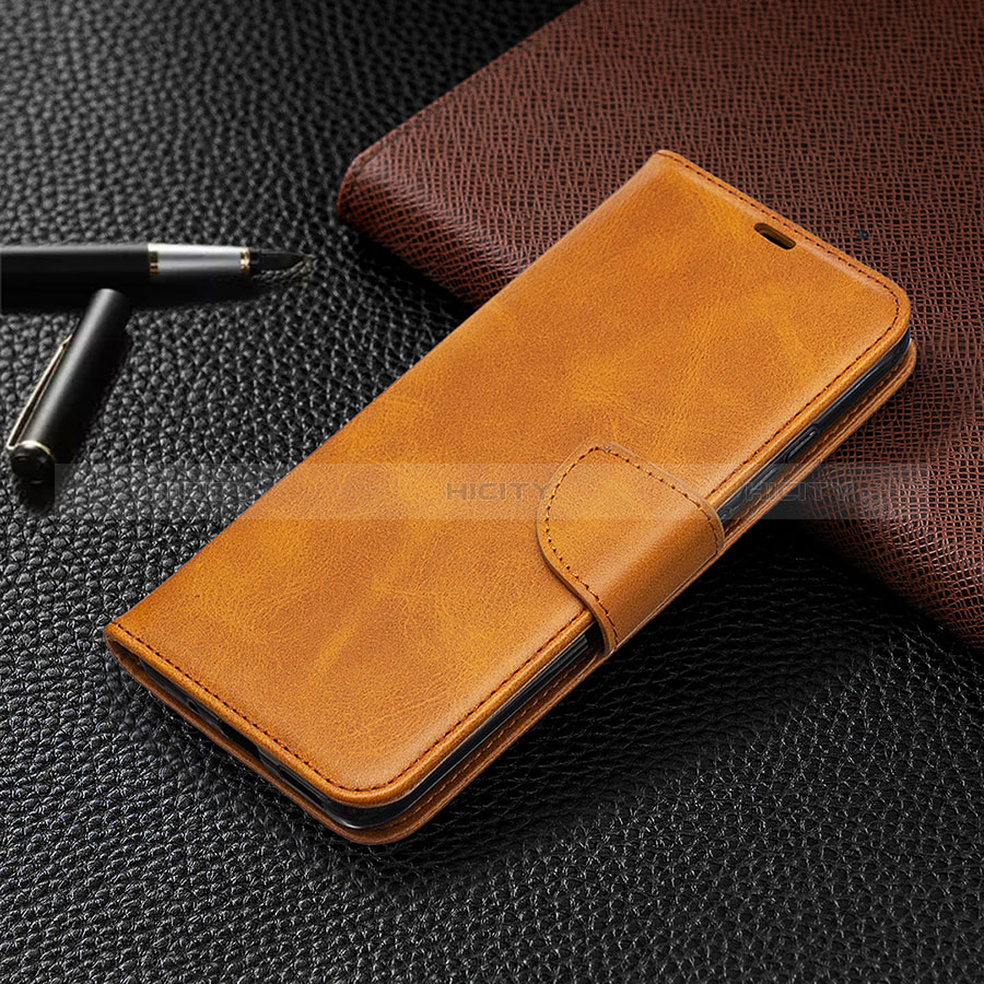 Handytasche Stand Schutzhülle Flip Leder Hülle L03 für Xiaomi Redmi 9 Activ Orange