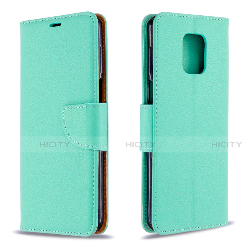 Handytasche Stand Schutzhülle Flip Leder Hülle L03 für Xiaomi Redmi Note 9 Pro Grün