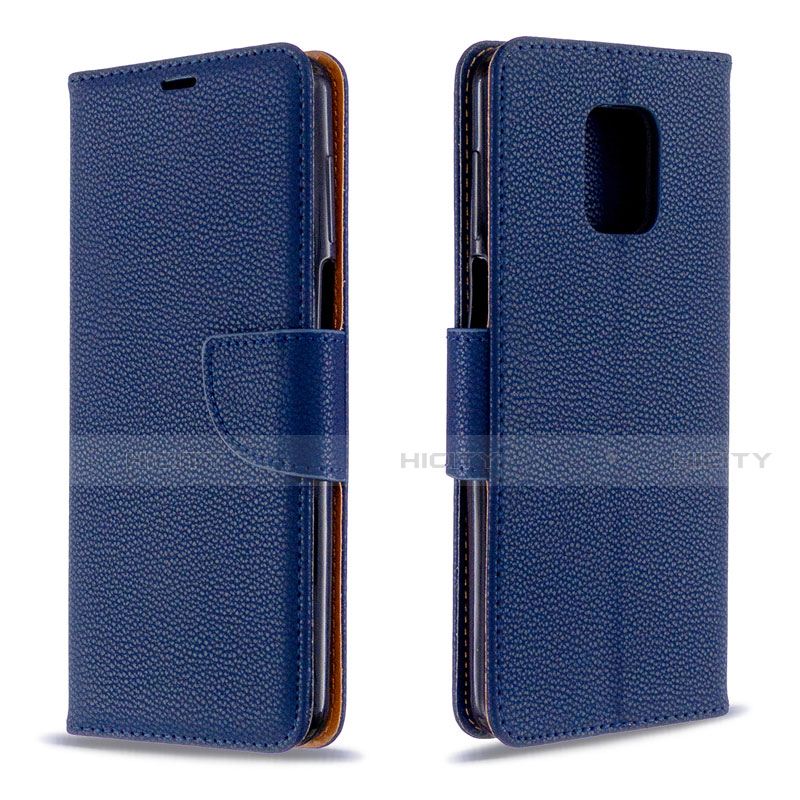 Handytasche Stand Schutzhülle Flip Leder Hülle L03 für Xiaomi Redmi Note 9 Pro Max Blau Plus