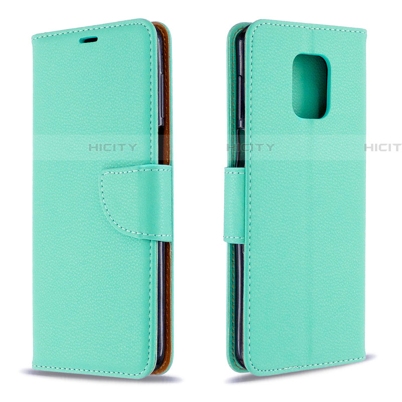 Handytasche Stand Schutzhülle Flip Leder Hülle L03 für Xiaomi Redmi Note 9S Grün