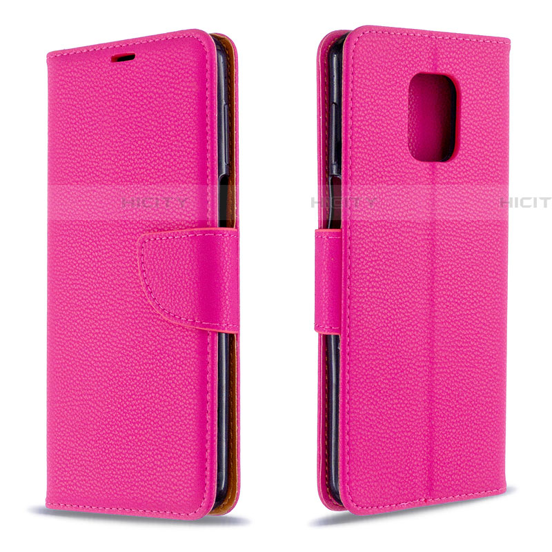 Handytasche Stand Schutzhülle Flip Leder Hülle L03 für Xiaomi Redmi Note 9S Pink