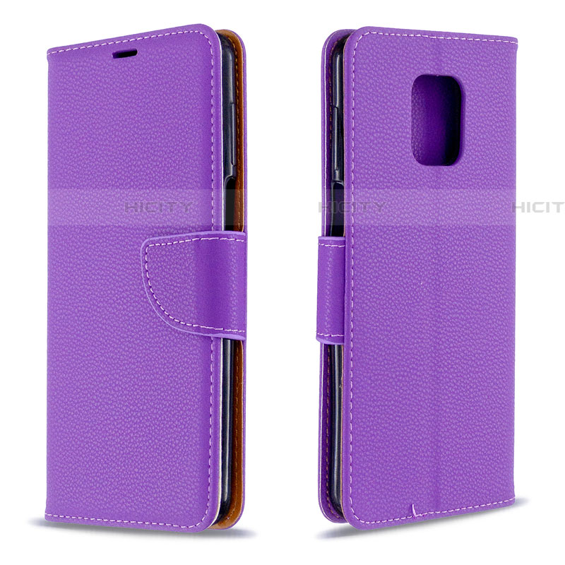 Handytasche Stand Schutzhülle Flip Leder Hülle L03 für Xiaomi Redmi Note 9S Violett