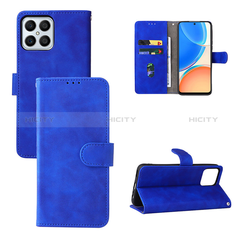 Handytasche Stand Schutzhülle Flip Leder Hülle L03Z für Huawei Honor X8 4G