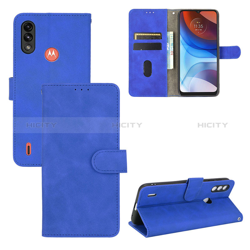 Handytasche Stand Schutzhülle Flip Leder Hülle L03Z für Motorola Moto E7 Power