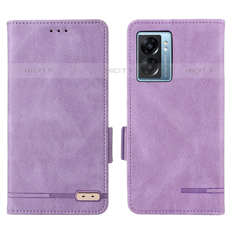 Handytasche Stand Schutzhülle Flip Leder Hülle L03Z für OnePlus Nord N300 5G Violett