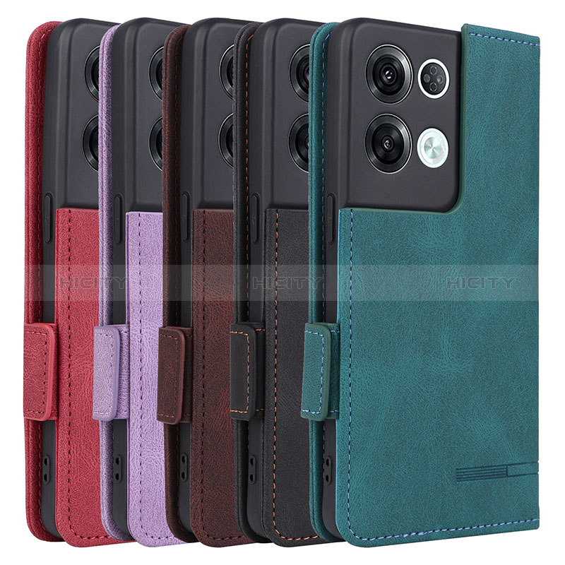 Handytasche Stand Schutzhülle Flip Leder Hülle L03Z für Oppo Reno9 Pro+ Plus 5G groß