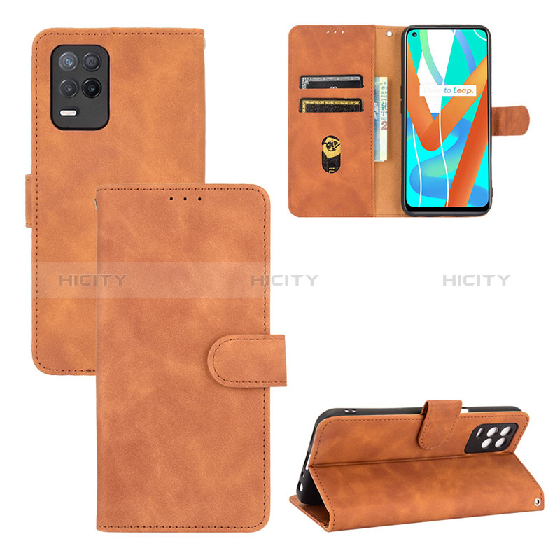 Handytasche Stand Schutzhülle Flip Leder Hülle L03Z für Realme 9 5G India groß