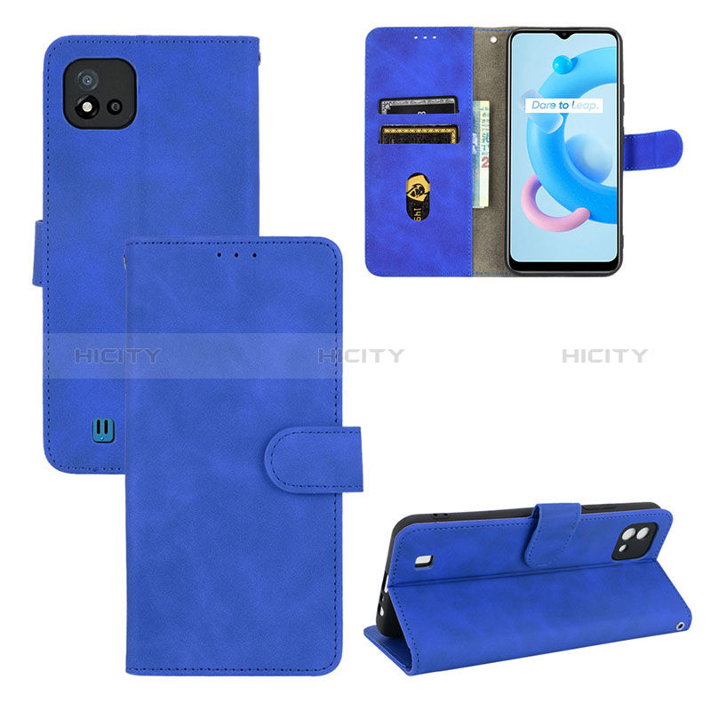 Handytasche Stand Schutzhülle Flip Leder Hülle L03Z für Realme C11 (2021) groß