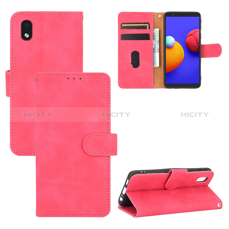 Handytasche Stand Schutzhülle Flip Leder Hülle L03Z für Samsung Galaxy A01 Core