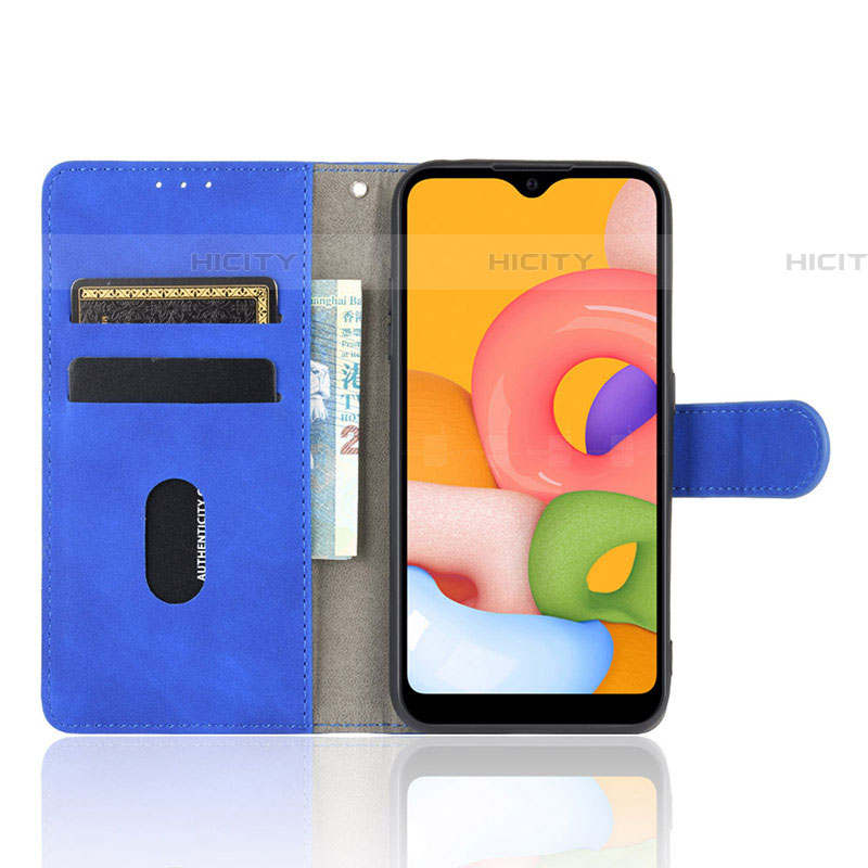 Handytasche Stand Schutzhülle Flip Leder Hülle L03Z für Samsung Galaxy A01 SM-A015 groß