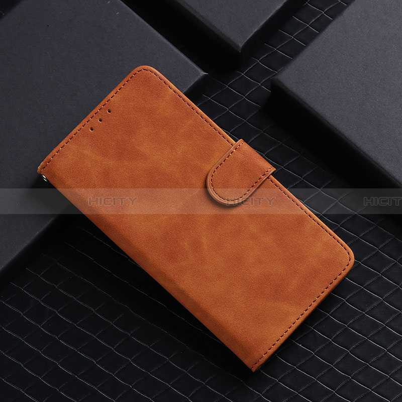 Handytasche Stand Schutzhülle Flip Leder Hülle L03Z für Samsung Galaxy A02 Braun