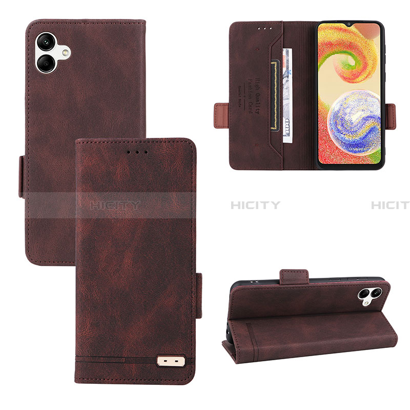 Handytasche Stand Schutzhülle Flip Leder Hülle L03Z für Samsung Galaxy A04 4G groß