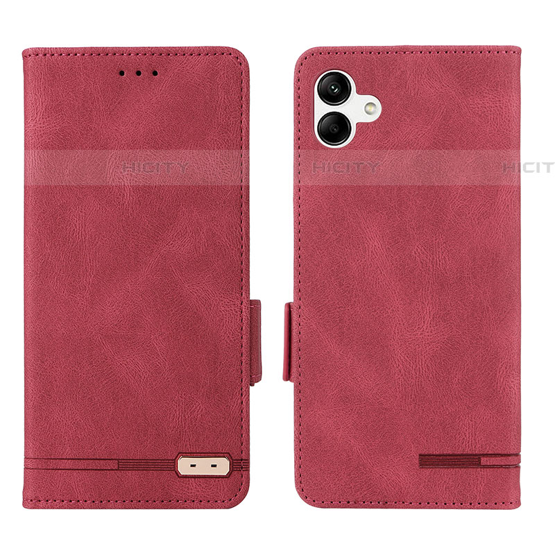 Handytasche Stand Schutzhülle Flip Leder Hülle L03Z für Samsung Galaxy A04E Rot Plus