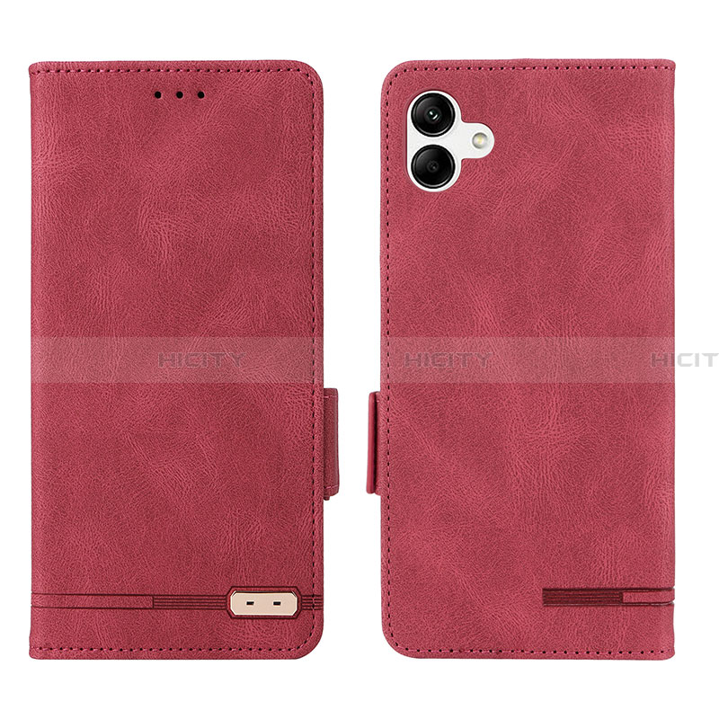 Handytasche Stand Schutzhülle Flip Leder Hülle L03Z für Samsung Galaxy A05 Rot