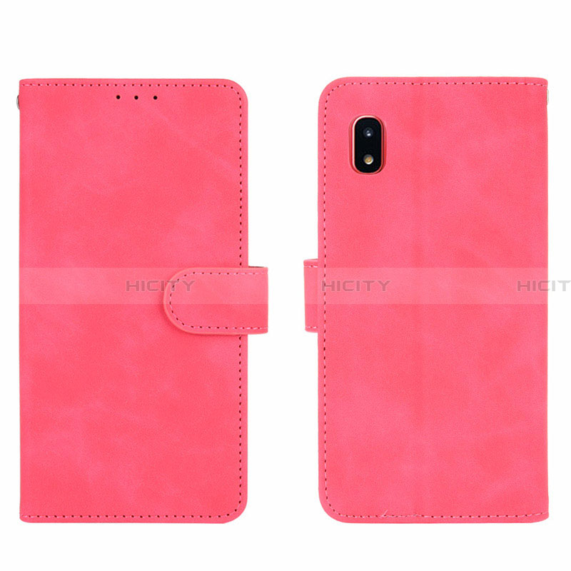 Handytasche Stand Schutzhülle Flip Leder Hülle L03Z für Samsung Galaxy A20 SC-02M SCV46 Pink Plus