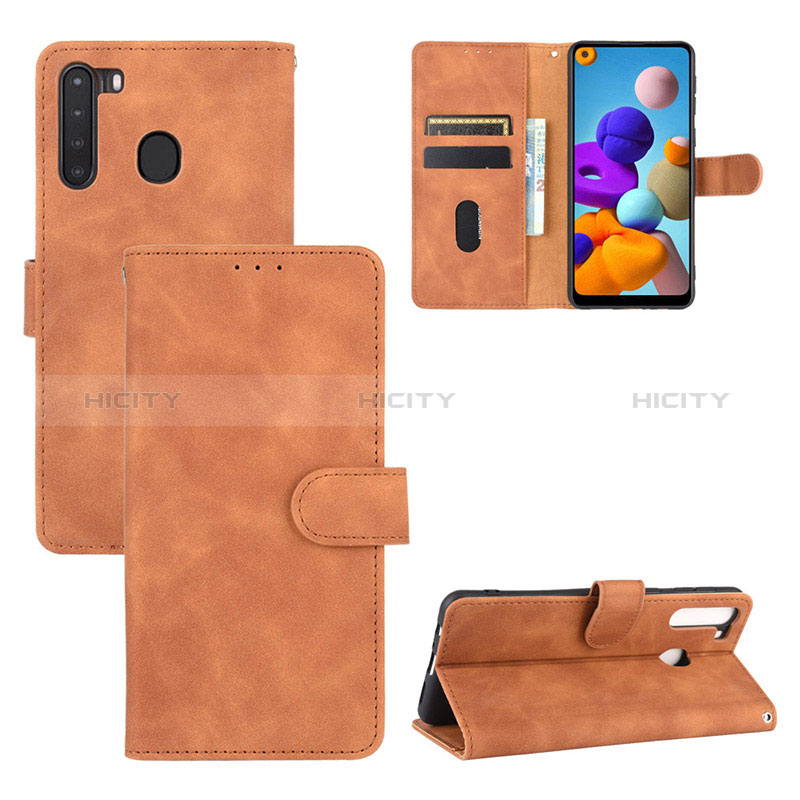 Handytasche Stand Schutzhülle Flip Leder Hülle L03Z für Samsung Galaxy A21 groß