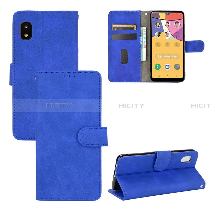 Handytasche Stand Schutzhülle Flip Leder Hülle L03Z für Samsung Galaxy A21 SC-42A groß