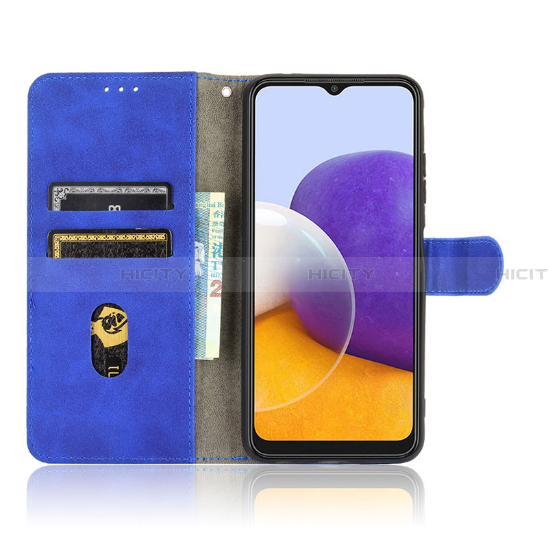 Handytasche Stand Schutzhülle Flip Leder Hülle L03Z für Samsung Galaxy A22 5G groß