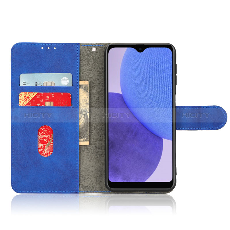 Handytasche Stand Schutzhülle Flip Leder Hülle L03Z für Samsung Galaxy A23e 5G groß