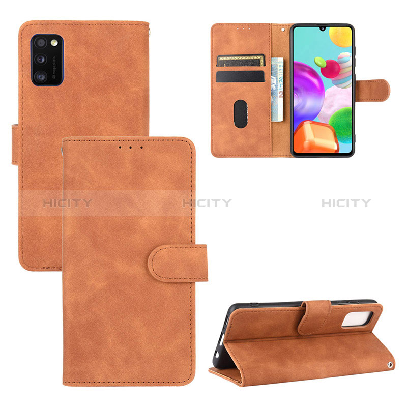 Handytasche Stand Schutzhülle Flip Leder Hülle L03Z für Samsung Galaxy A41 groß