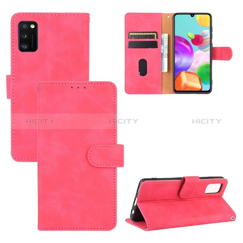 Handytasche Stand Schutzhülle Flip Leder Hülle L03Z für Samsung Galaxy A41 groß