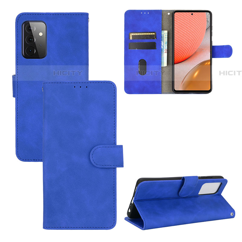 Handytasche Stand Schutzhülle Flip Leder Hülle L03Z für Samsung Galaxy A72 4G groß