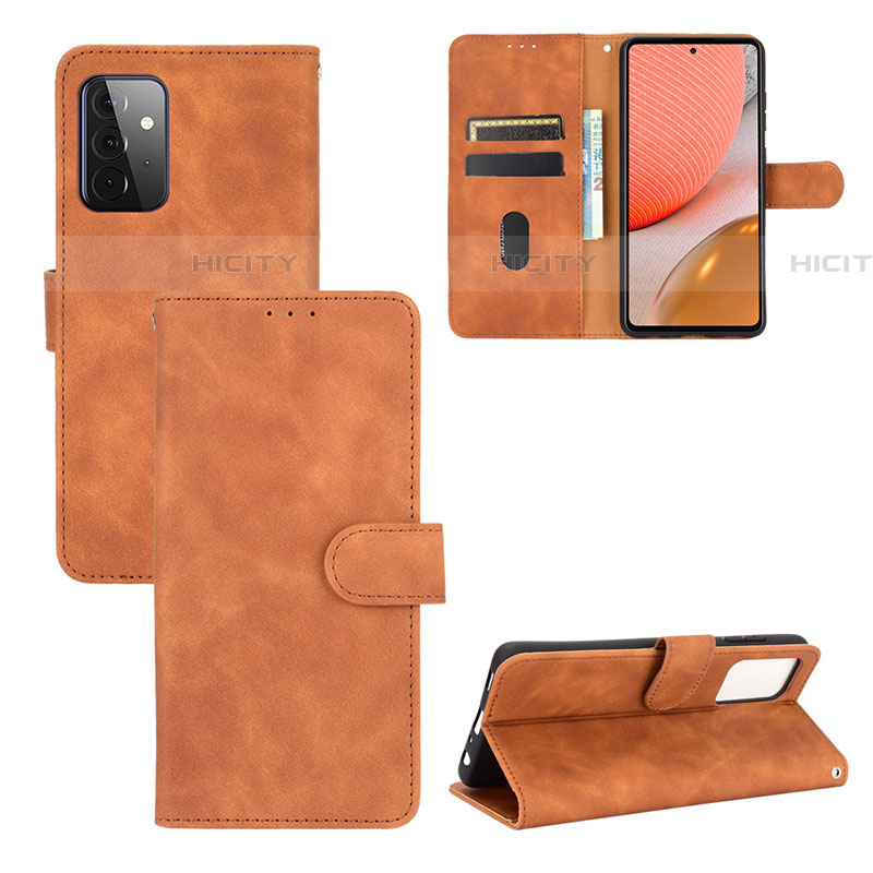 Handytasche Stand Schutzhülle Flip Leder Hülle L03Z für Samsung Galaxy A72 4G groß