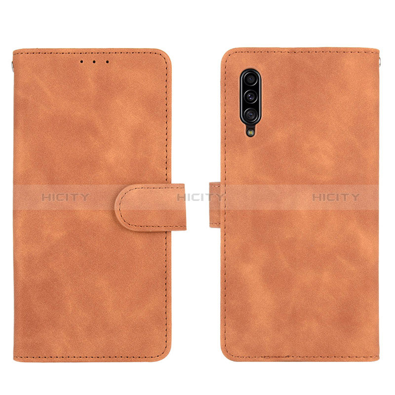 Handytasche Stand Schutzhülle Flip Leder Hülle L03Z für Samsung Galaxy A90 5G Braun