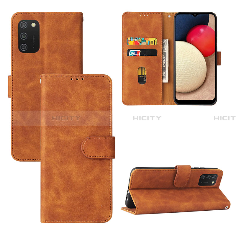 Handytasche Stand Schutzhülle Flip Leder Hülle L03Z für Samsung Galaxy F02S SM-E025F groß