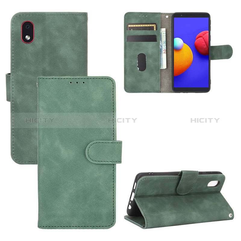 Handytasche Stand Schutzhülle Flip Leder Hülle L03Z für Samsung Galaxy M01 Core