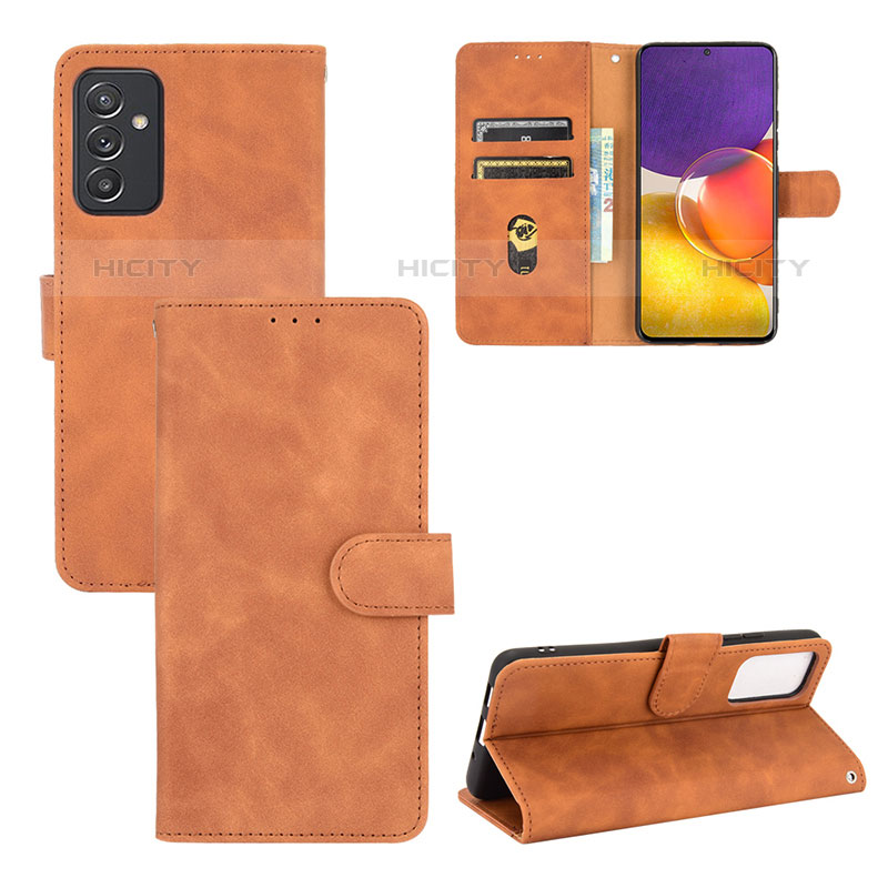 Handytasche Stand Schutzhülle Flip Leder Hülle L03Z für Samsung Galaxy Quantum2 5G Braun