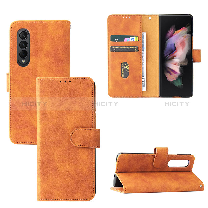 Handytasche Stand Schutzhülle Flip Leder Hülle L03Z für Samsung Galaxy Z Fold3 5G