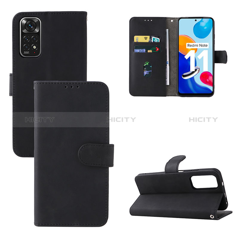 Handytasche Stand Schutzhülle Flip Leder Hülle L03Z für Xiaomi Redmi Note 11 4G (2022) groß