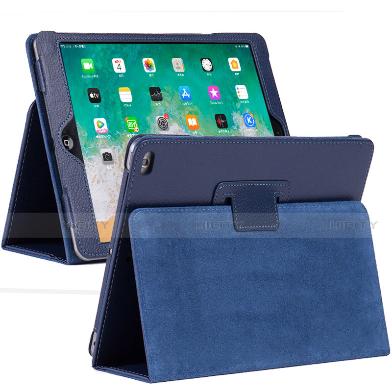 Handytasche Stand Schutzhülle Flip Leder Hülle L04 für Apple iPad 10.2 (2019) Blau Plus