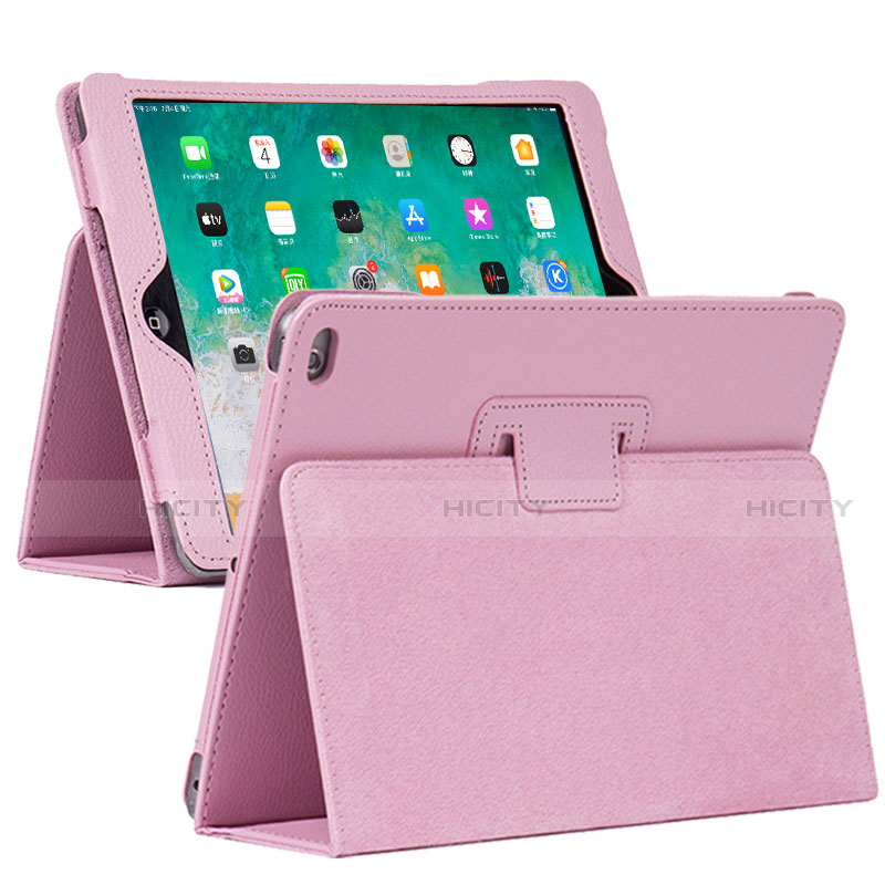 Handytasche Stand Schutzhülle Flip Leder Hülle L04 für Apple iPad 10.2 (2019) Rosa Plus