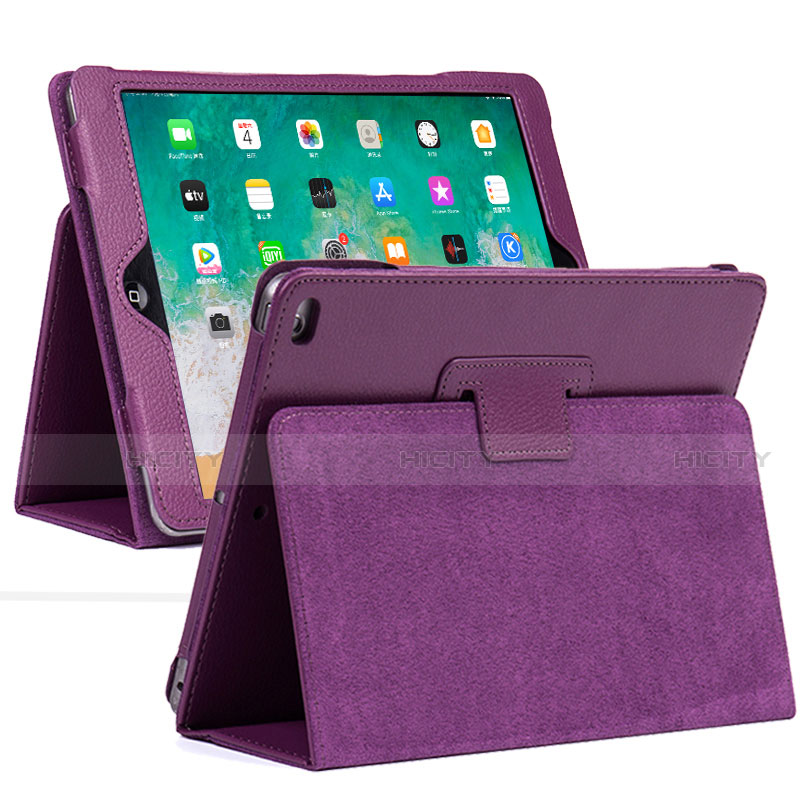 Handytasche Stand Schutzhülle Flip Leder Hülle L04 für Apple iPad 10.2 (2019) Violett Plus