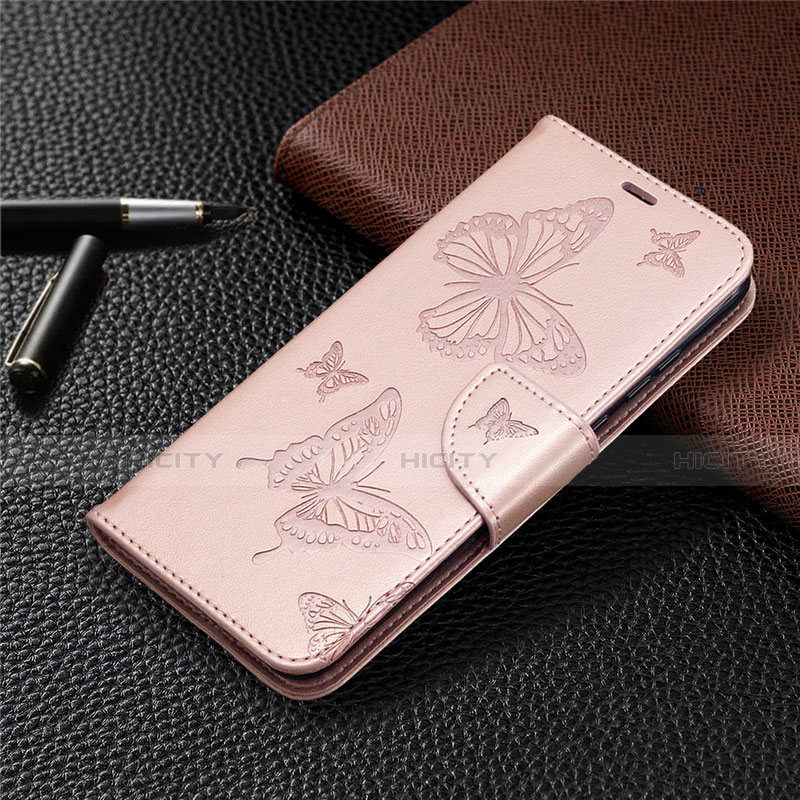 Handytasche Stand Schutzhülle Flip Leder Hülle L04 für Huawei Honor 9A Rosegold