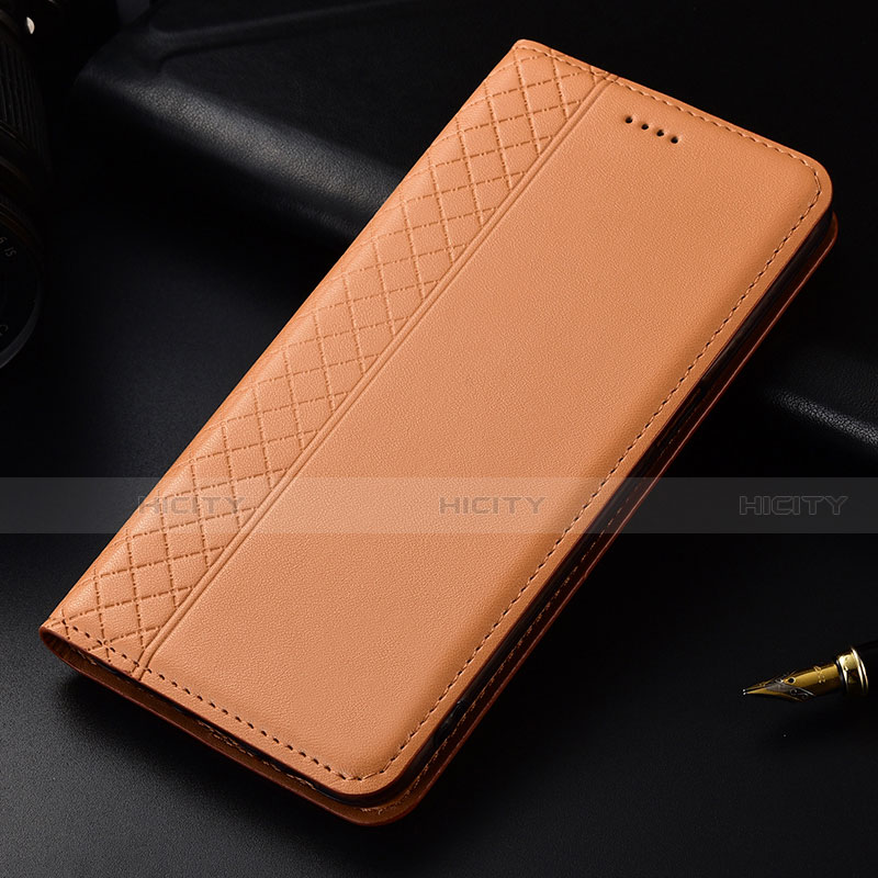 Handytasche Stand Schutzhülle Flip Leder Hülle L04 für LG V50 ThinQ 5G Orange Plus