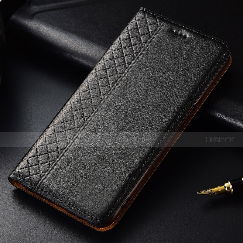 Handytasche Stand Schutzhülle Flip Leder Hülle L04 für Nokia 4.2 Schwarz Plus